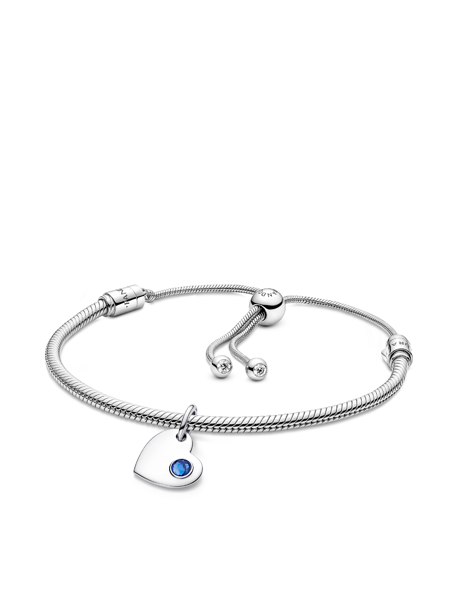 Bracelet avec charm-pendentif gravable Septembre