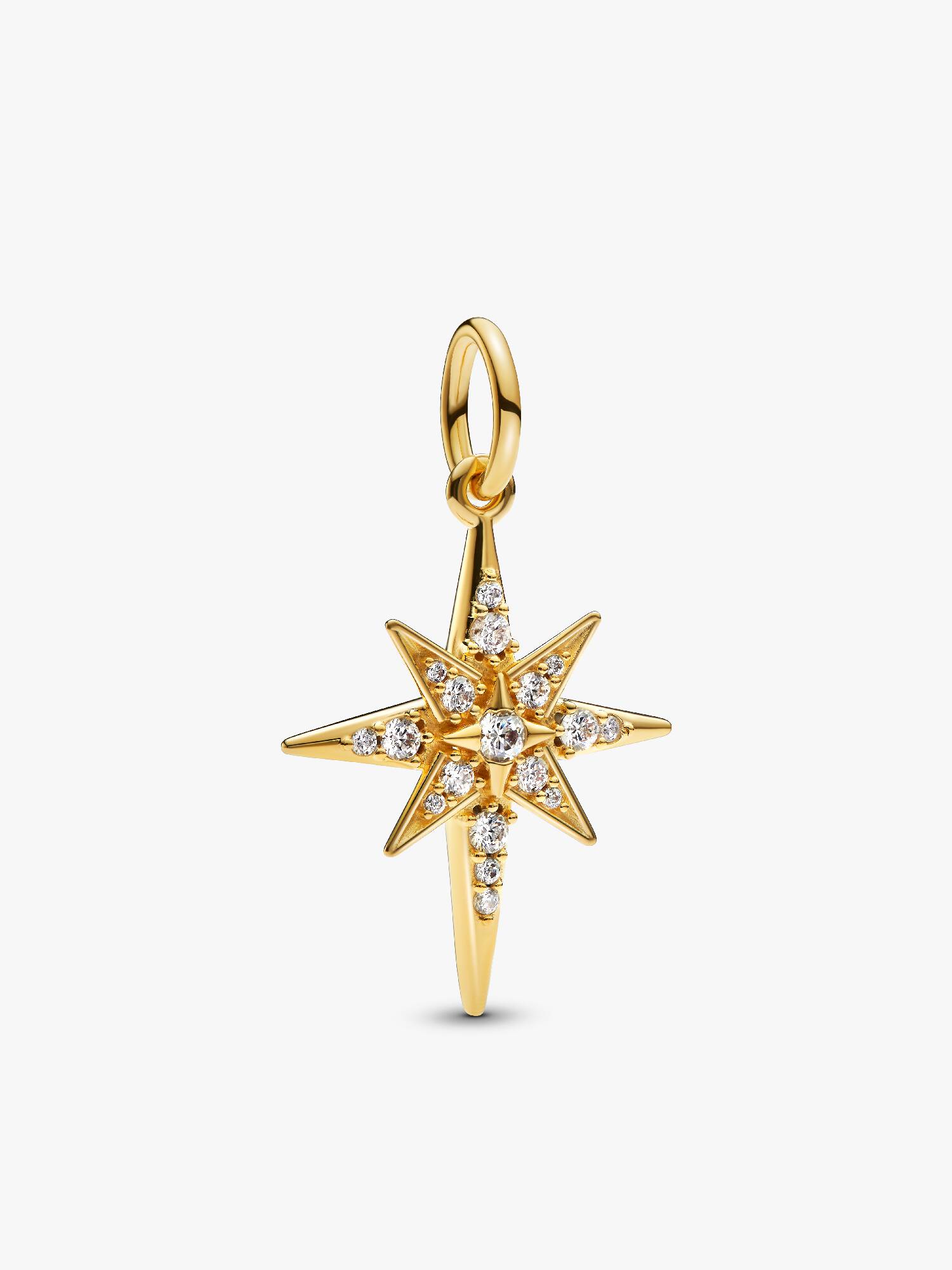 Sparkling North Star Dangle Charm