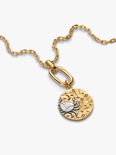 Cancer Zodiac Oversized Medallion Charm