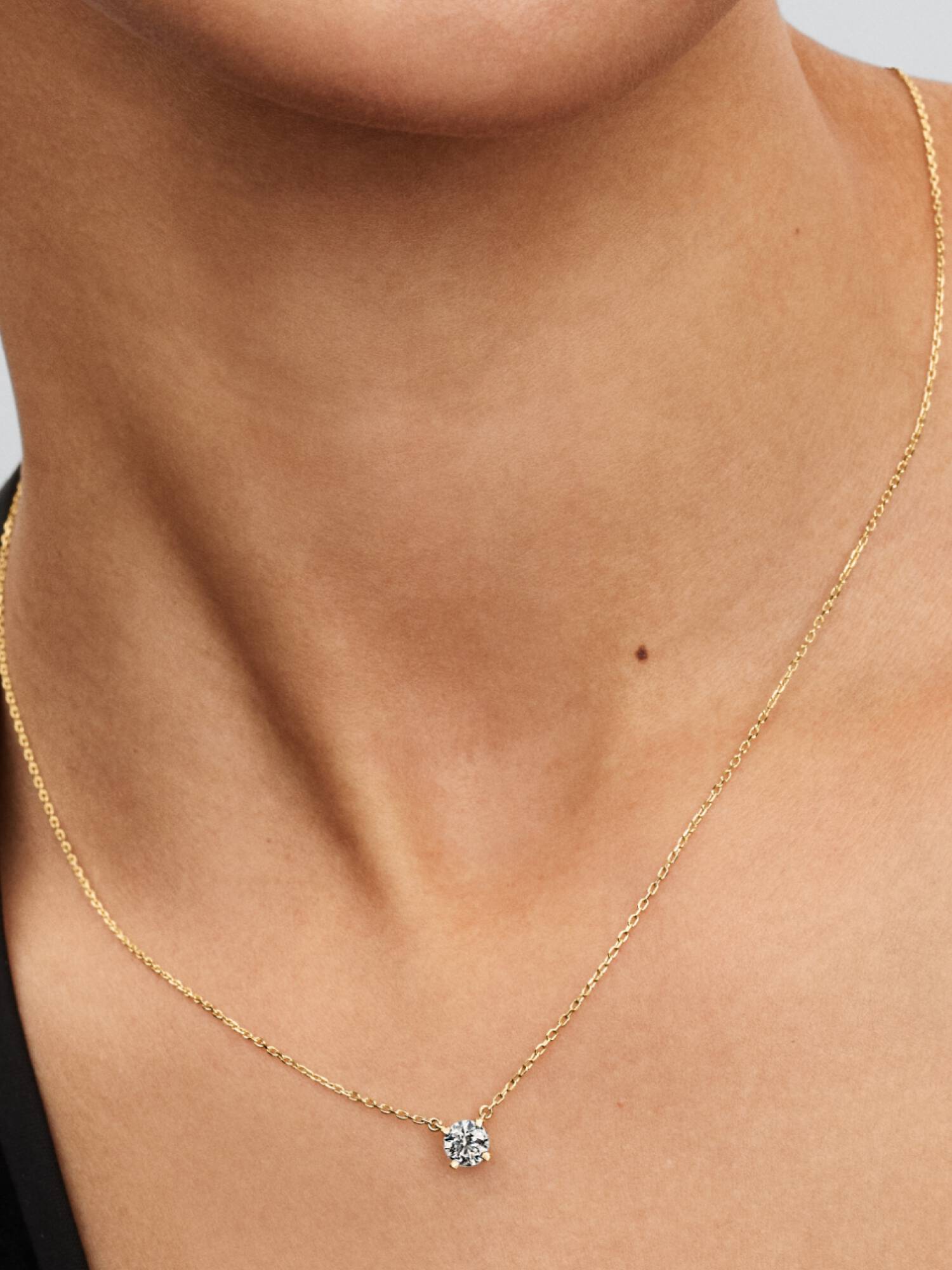 Collier à pendentif avec diamant cultivé en laboratoire Pandora Era