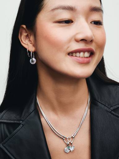 Heart Closure Snake Chain Necklace