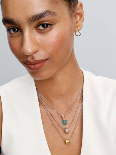 Spinable Four Leaf Clover Lab-Grown Diamond Dangle Charm