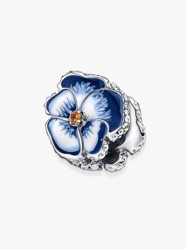 VENTE FINALE - Charm Pensée bleue