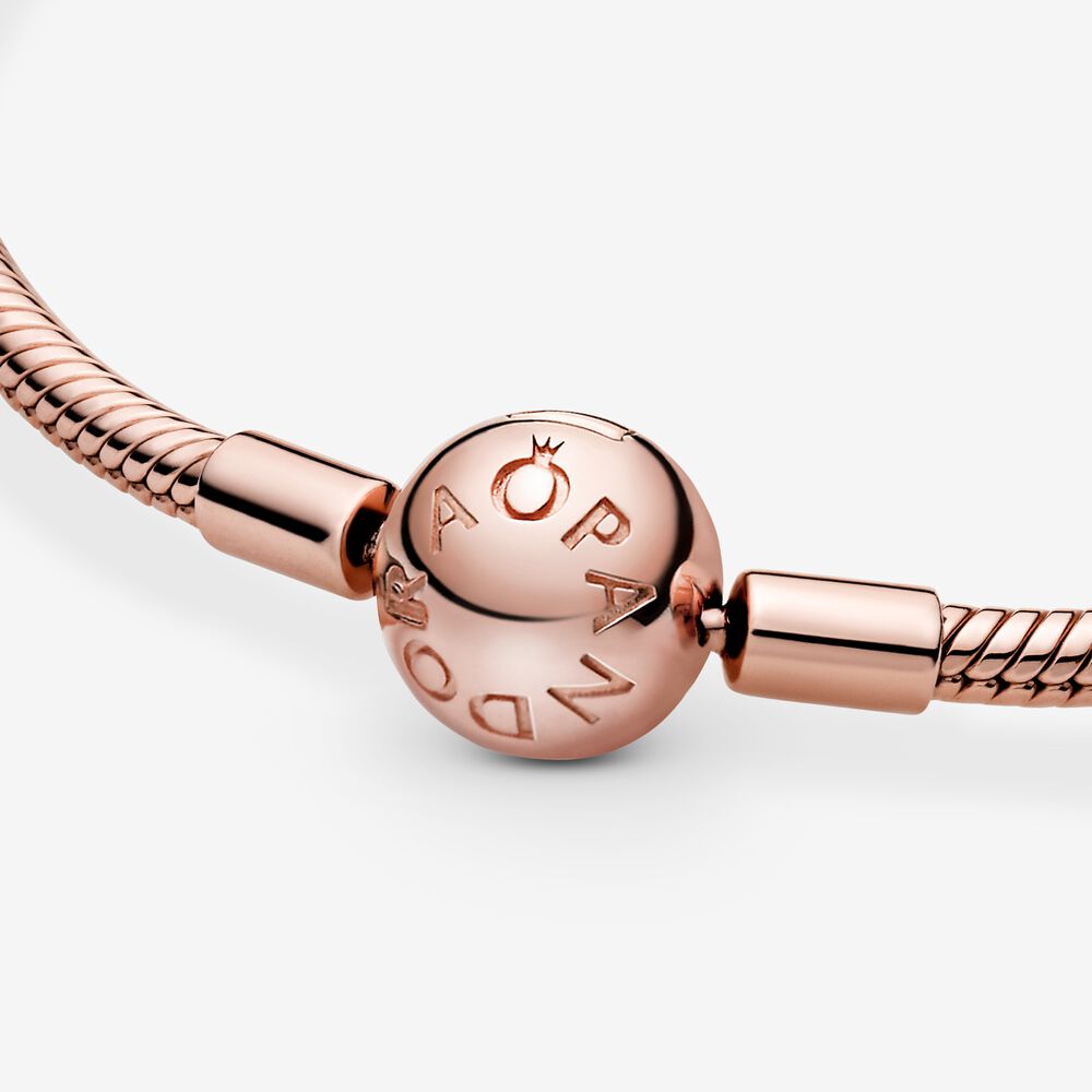 Smooth Pandora Rose™ Clasp Bracelet | Rose gold plated | Pandora ...