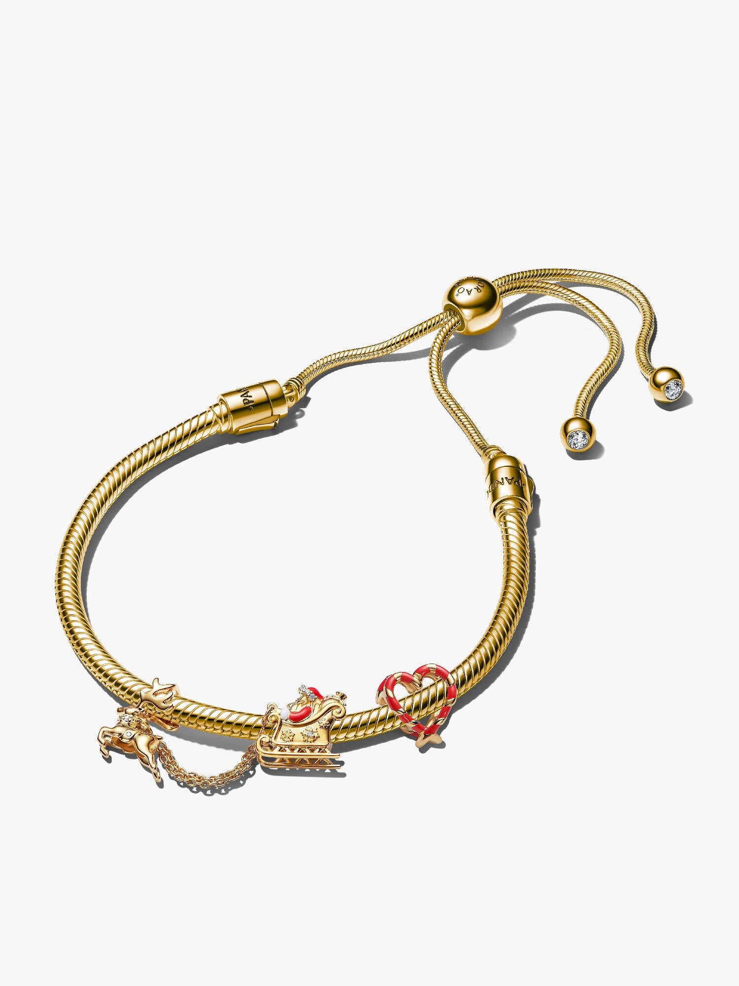 Bracelet à charms Traîneau du père Noël