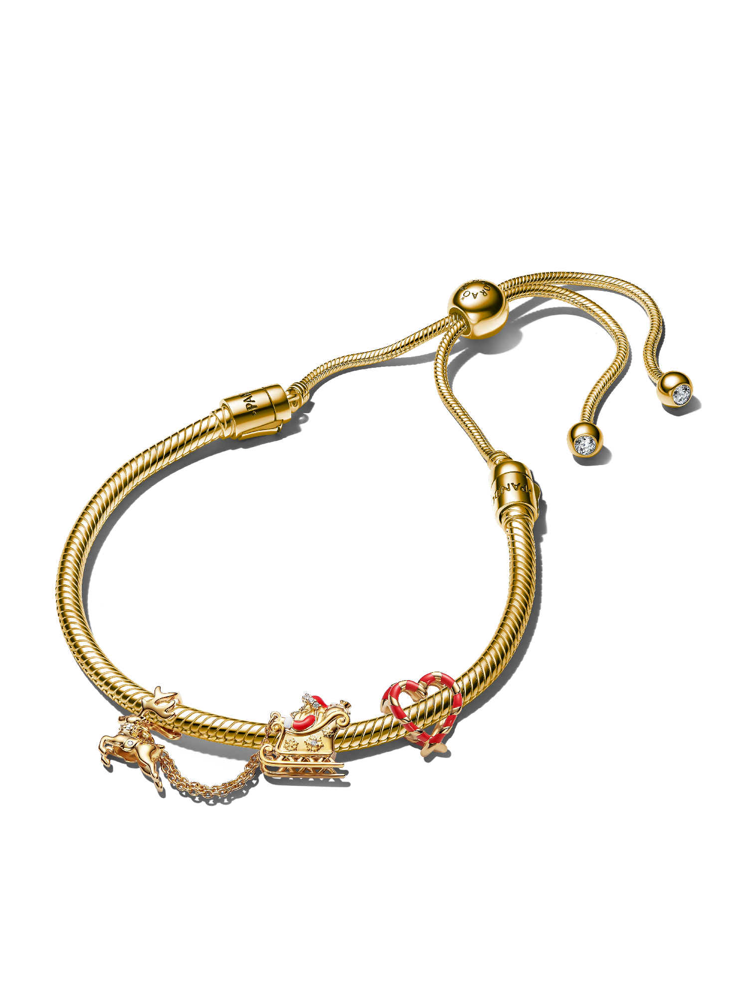 Santa's Sleigh Charm Bracelet