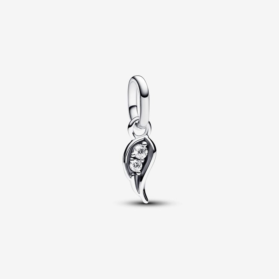 Mini charm-pendentif Aile d’ange scintillante Pandora ME image number 0