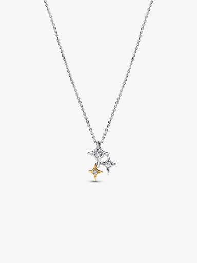 Triple Star Pendant Necklace