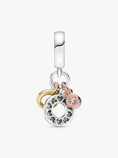 FINAL SALE - Triple Monogram & Logo Dangle Charm