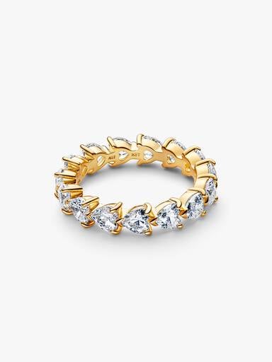 Band of Clear Hearts Ring