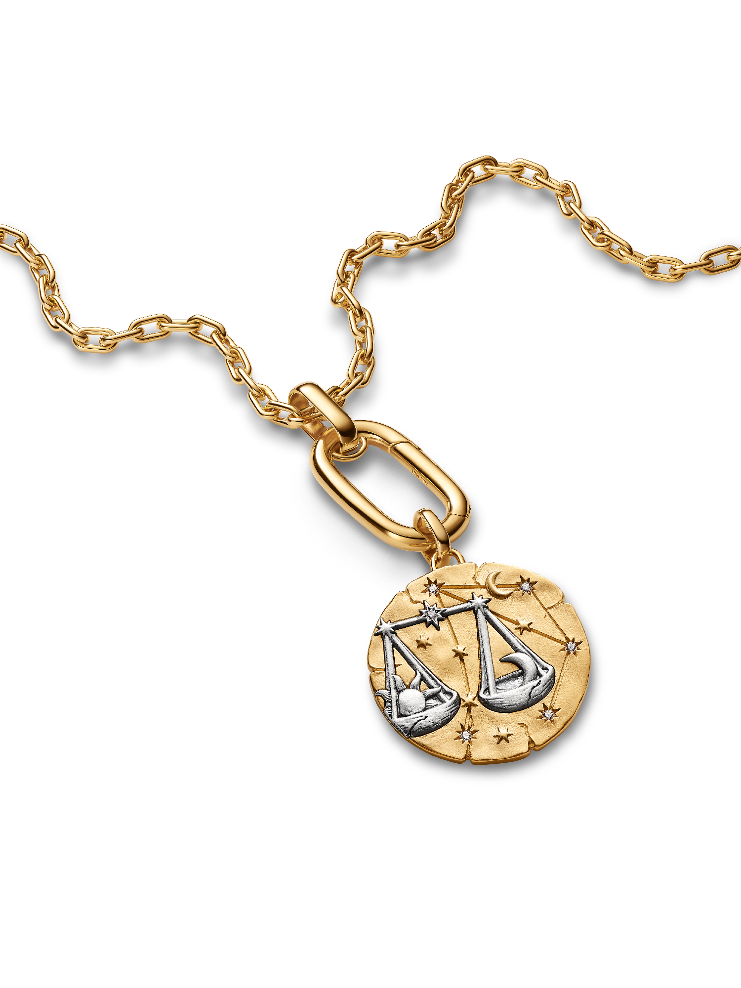 Libra Zodiac Oversized Medallion Charm