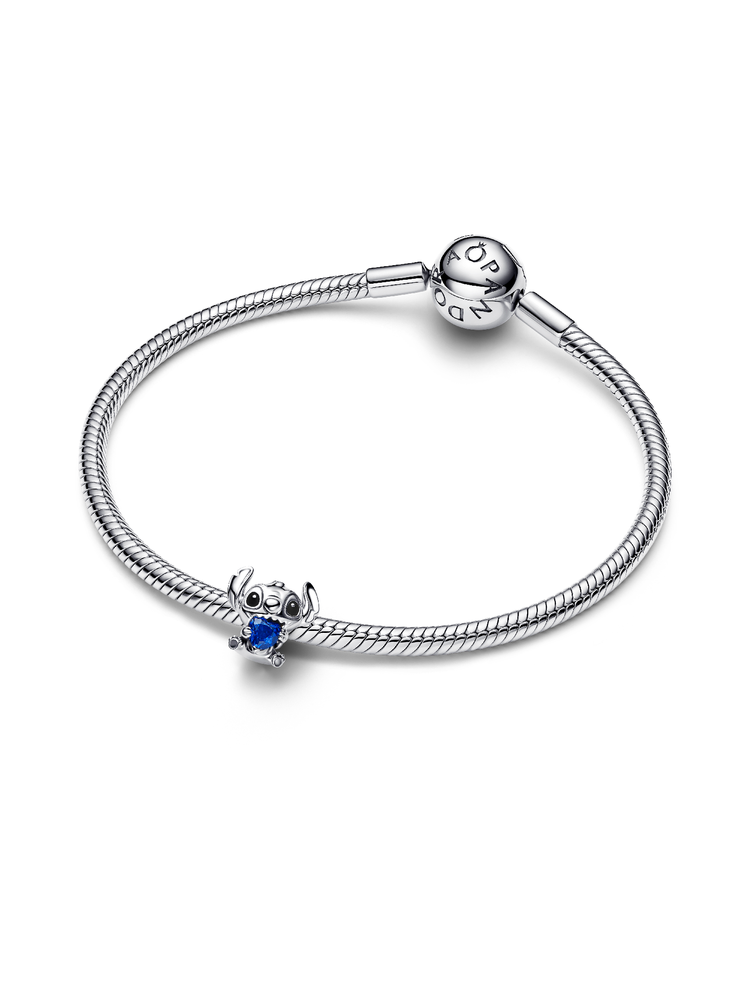 Disney Stitch Blue Heart Charm