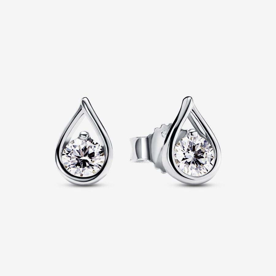 Pandora Infinite Lab-grown Diamond Stud Earrings 0.50 carat tw Sterling Silver image number 0