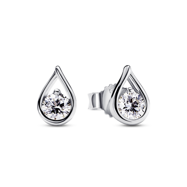 Pandora Infinite Lab-grown Diamond Stud Earrings 0.50 ct tw Sterling Silver