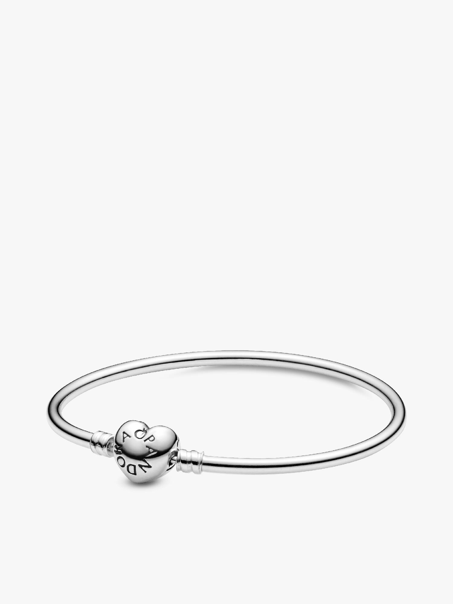 Logo Heart Clasp Bangle