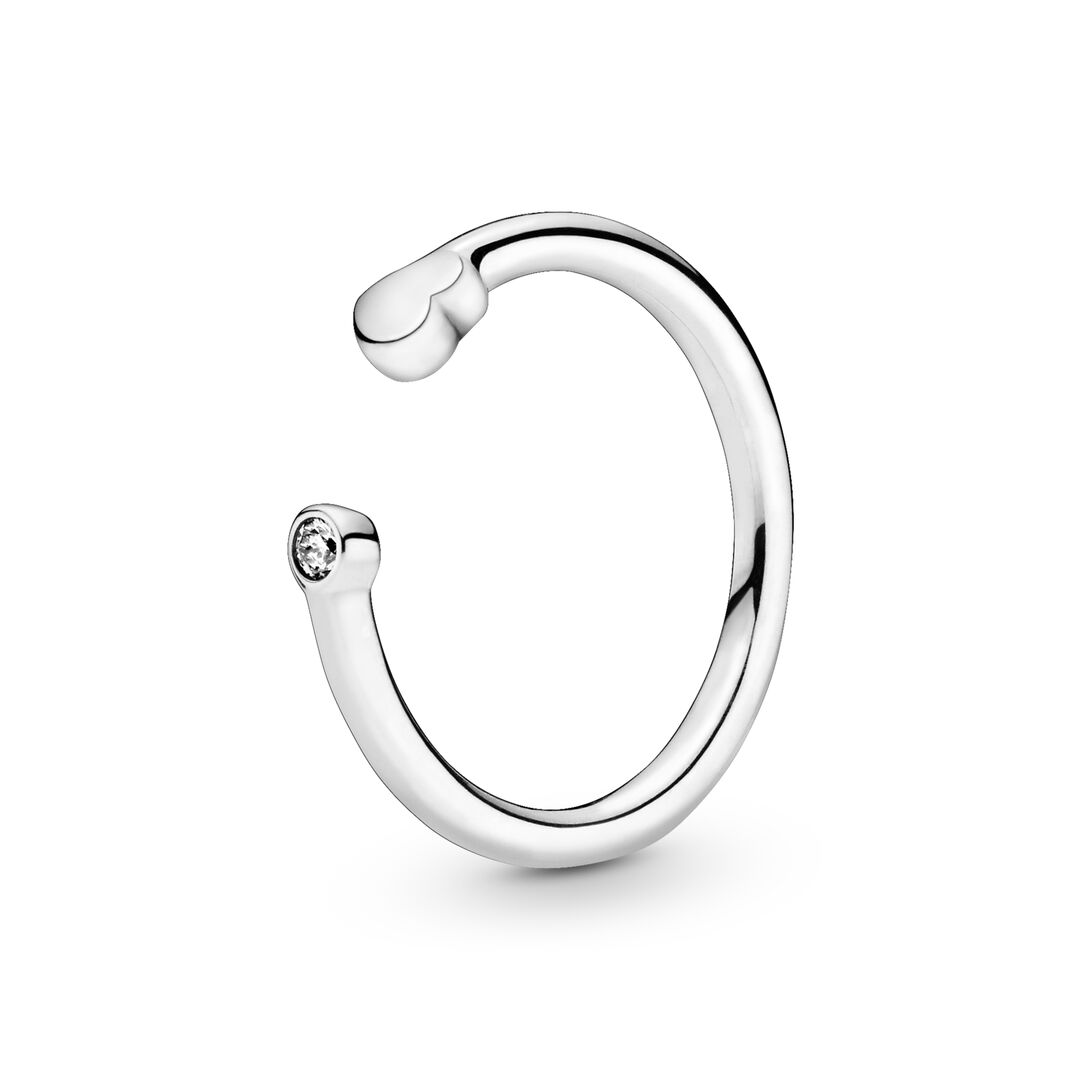 FINAL SALE - Polished Heart Open Ring
