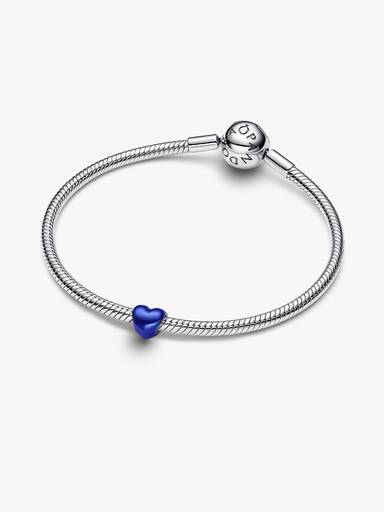 Mini charm Cœur bleu