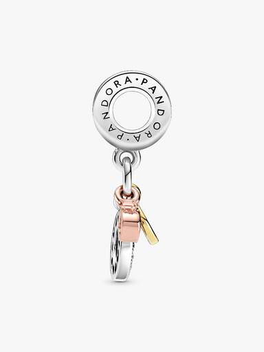 FINAL SALE - Triple Monogram & Logo Dangle Charm