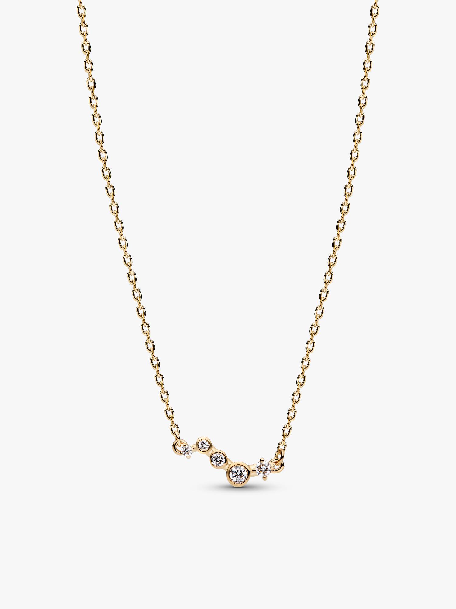 Collier à barre Goutelette avec diamants cultivés en laboratoire Pandora Era
