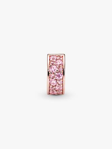 Clip pavé rose