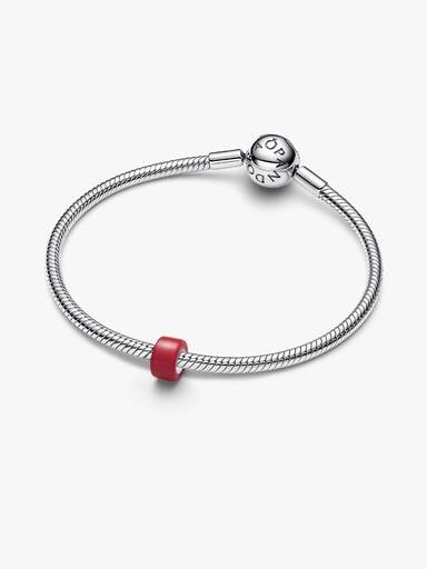 Mini charm en verre de Murano rouge