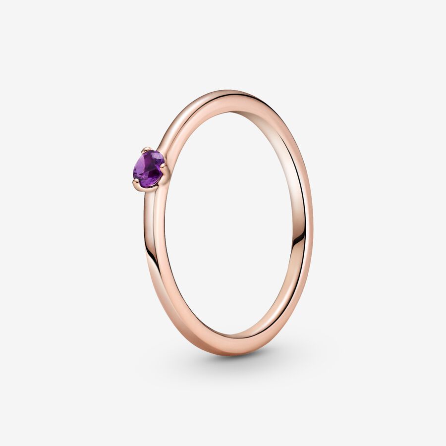 FINAL SALE - Purple Solitaire Ring image number 0