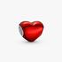 Metallic Red Heart Charm Metallic Red Heart Charm