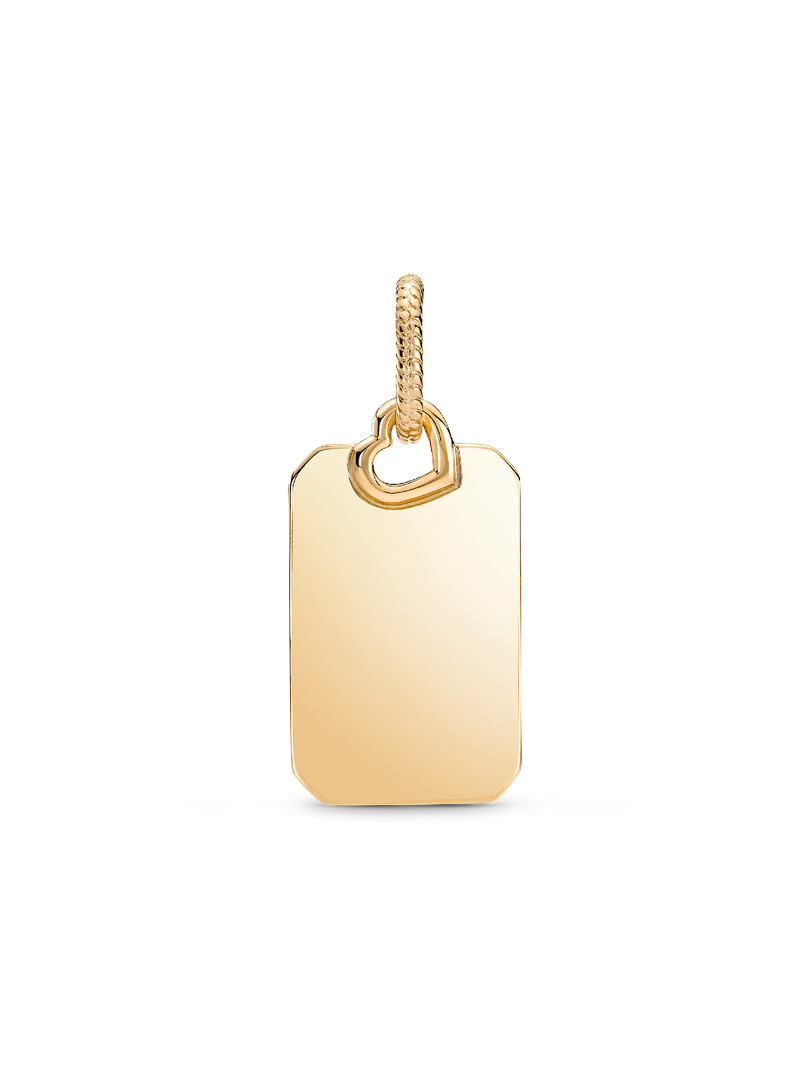 Pendentif Étiquette rectangulaire à graver
