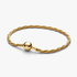 Round Pandora Clasp Twisted Snake Chain Bracelet Round Pandora Clasp Twisted Snake Chain Bracelet