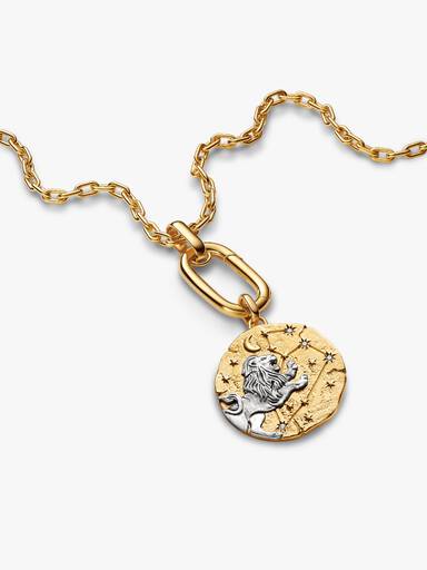 Leo Zodiac Oversized Medallion Charm