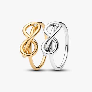 Infinity Knot Ring Set