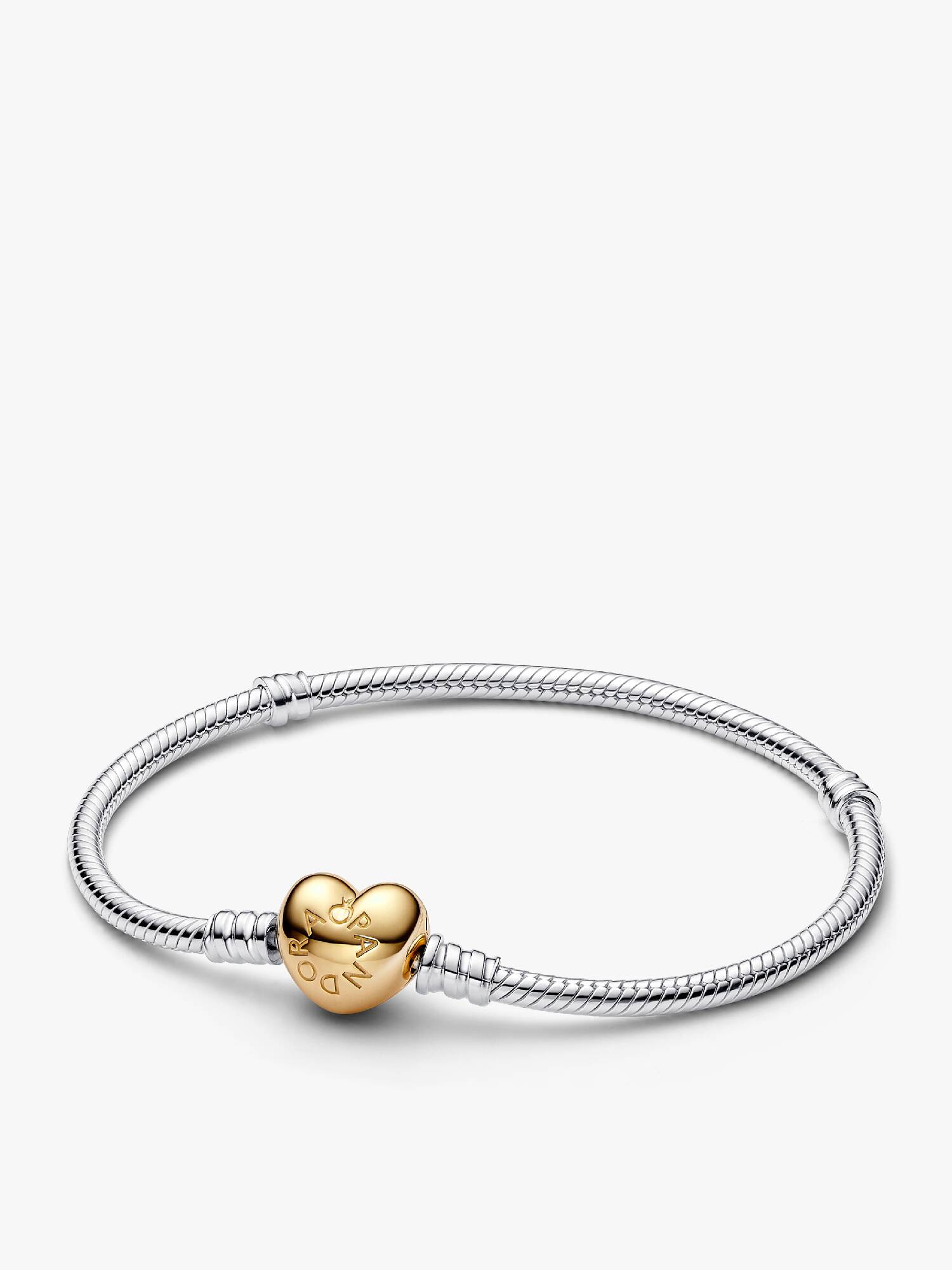 Bracelet à fermoir Cœur et à chaîne serpentine