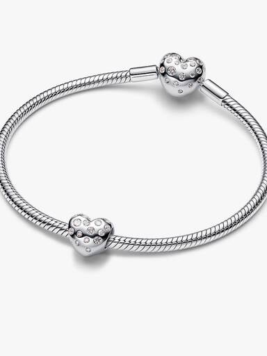 Charm Cœur à diamants cultivés en laboratoire Pandora