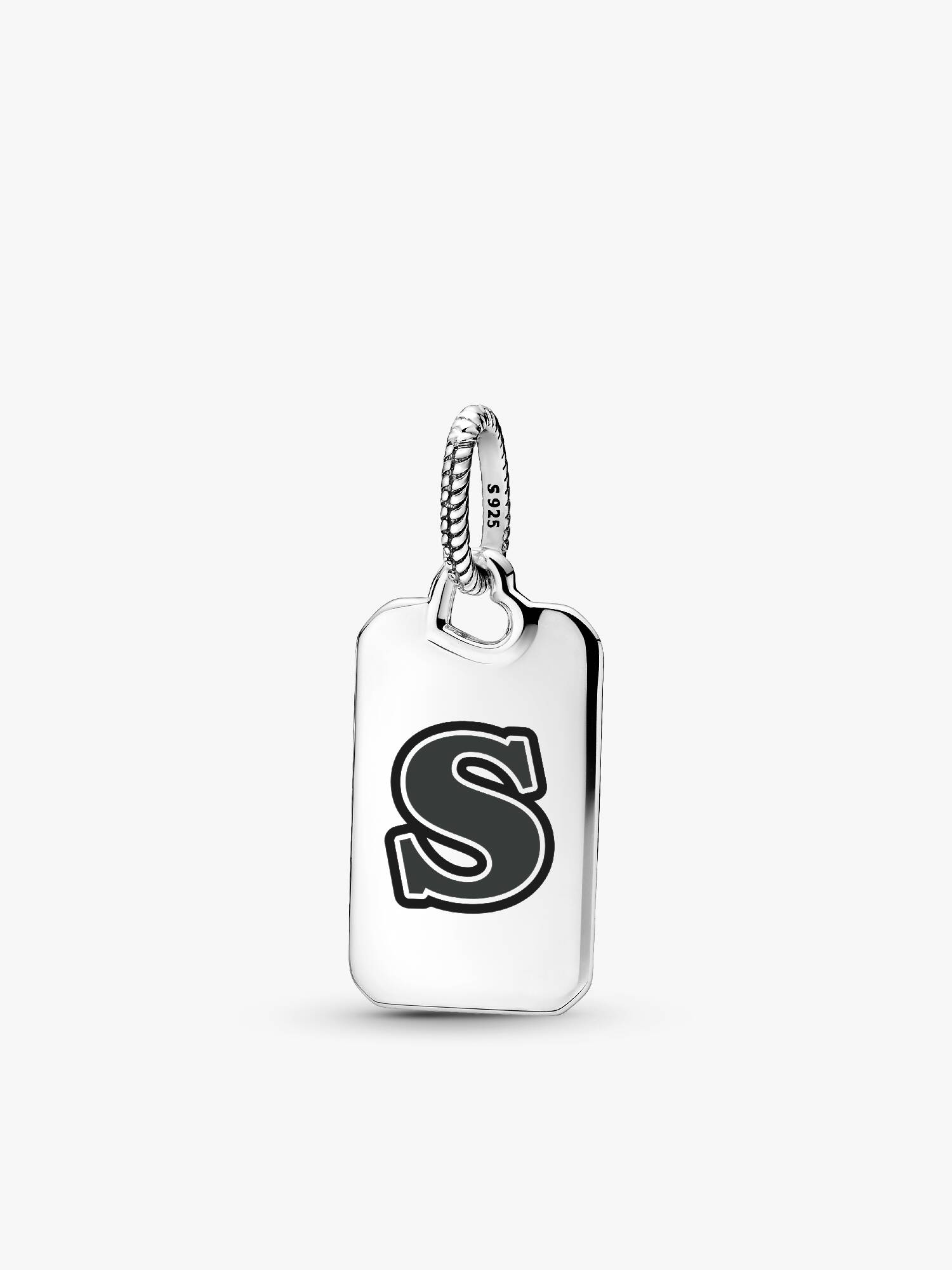 Letter S Rectangle Pendant