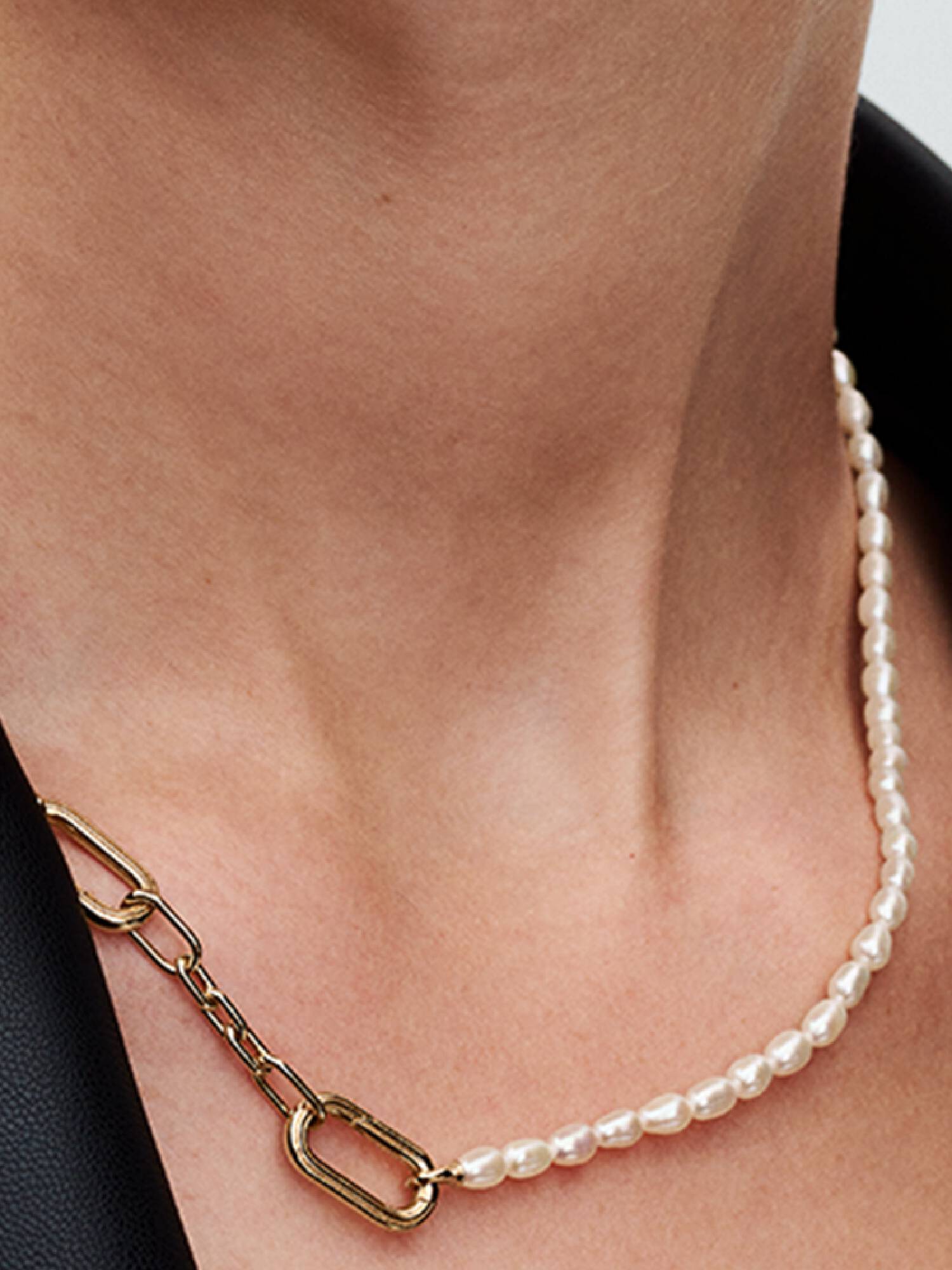 Slim Treated Freshwater Cultured Pearl Necklace