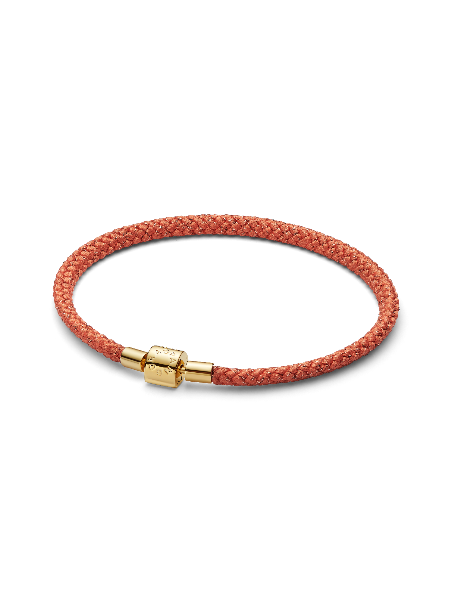 Shimmering Orange Cord Bracelet
