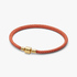 14k gold-plated bracelet with shimmering orange cord 14k gold-plated bracelet with shimmering orange cord