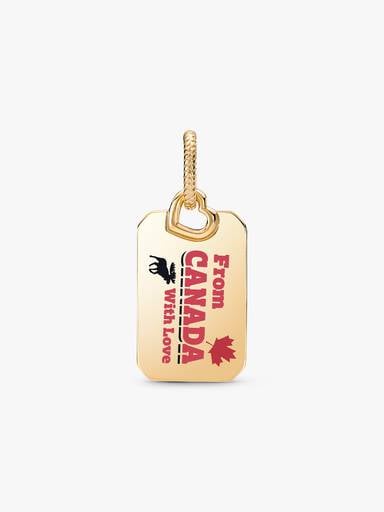 Charm-pendentif Carte postale Canada