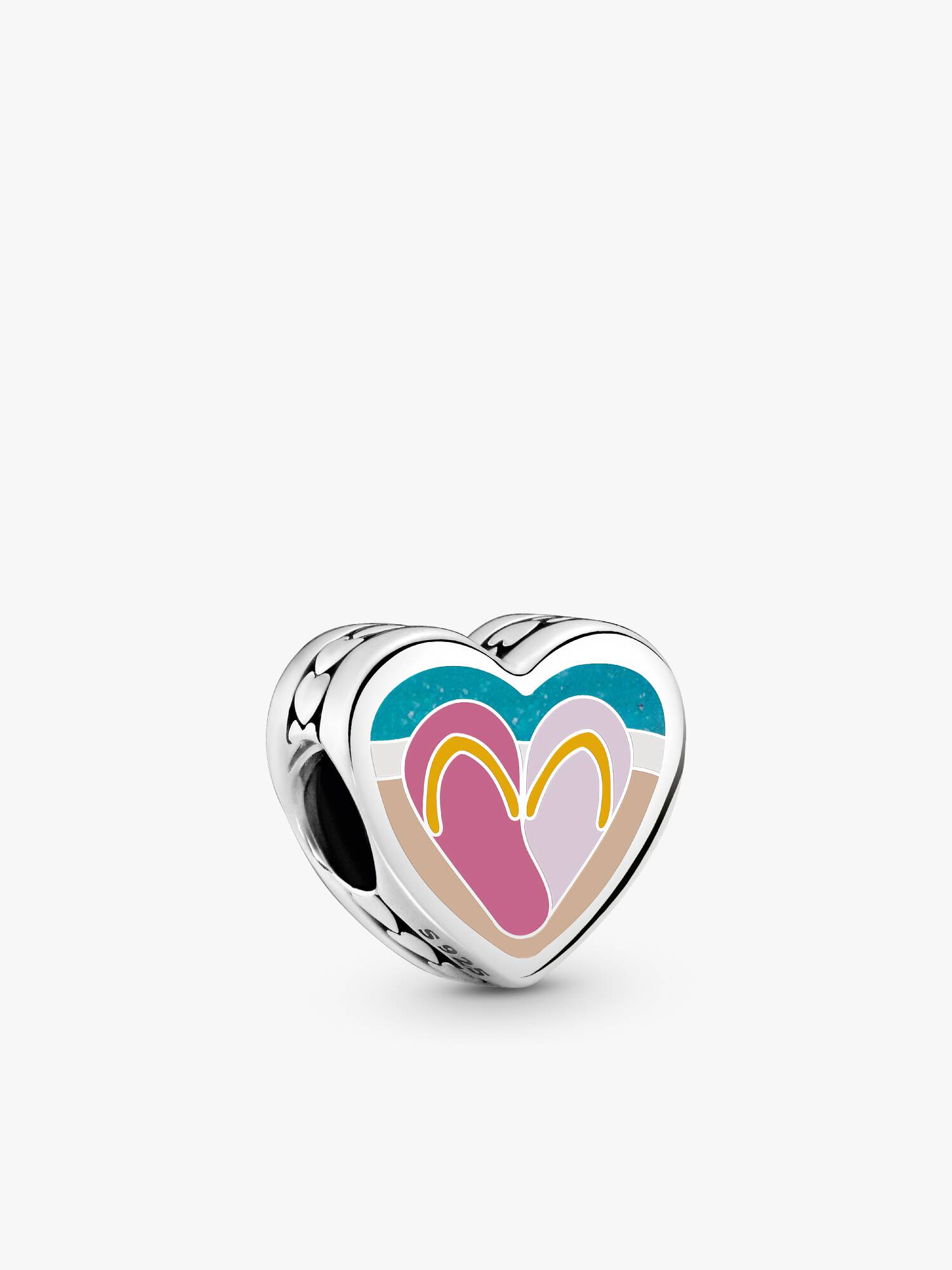 Beach Sandal Heart Charm