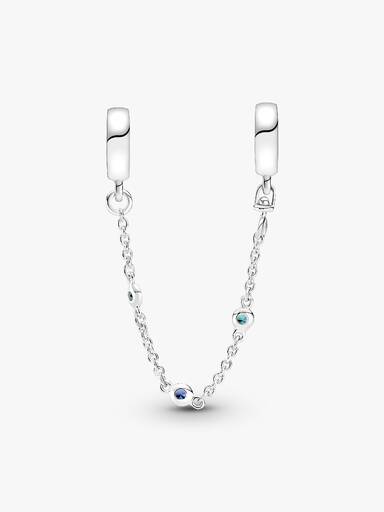 Chaîne de sûreté Trois pierres bleues