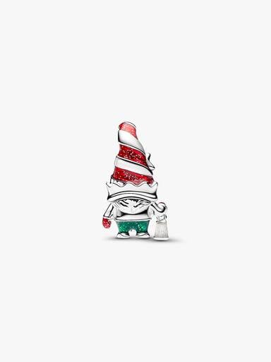 Glow-in-the-dark Gnome Charm, Platinum Plated