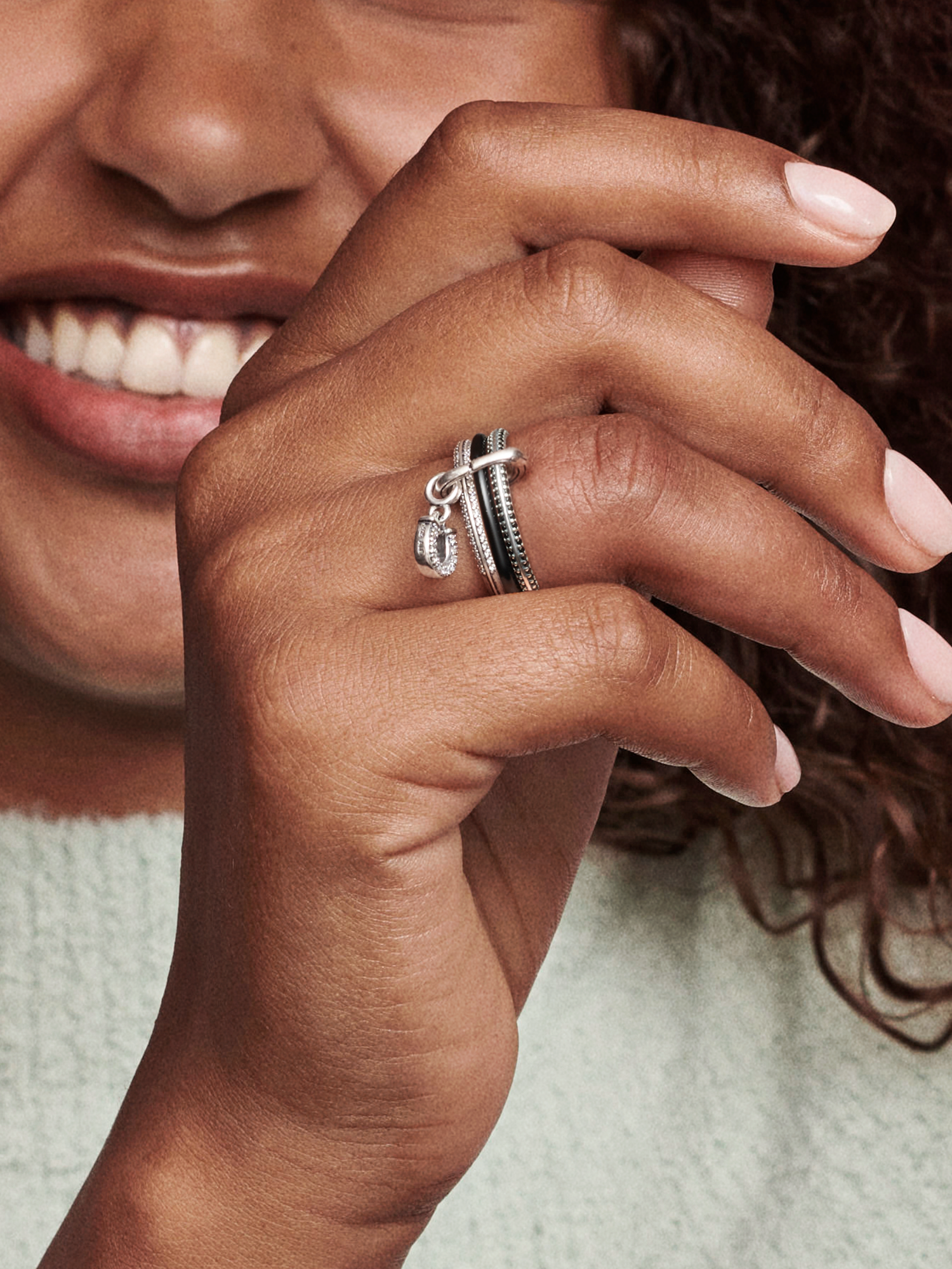 Pandora ME Black Pavé Ring