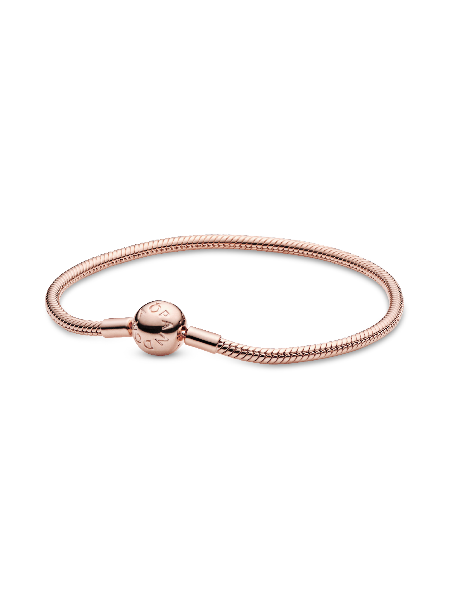 Smooth Pandora Rose™ Clasp Bracelet | Rose gold plated | Pandora