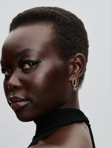 Boucles d'oreilles à charm Chasse aux papillons
