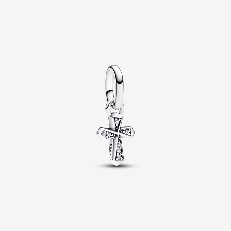 Mini charm-pendentif Croix scintillante Pandora ME image number 0