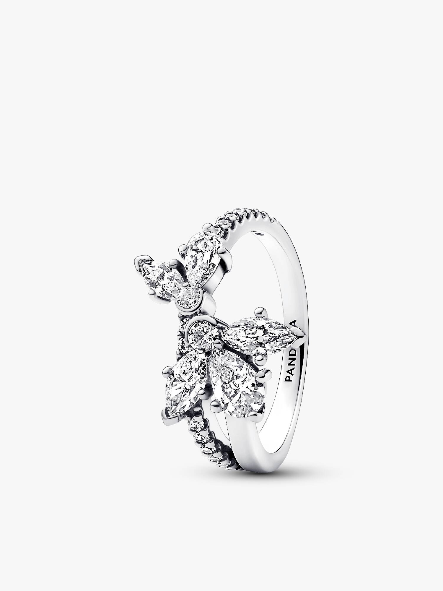 FINAL SALE - Sparkling Asymmetrical Herbarium Cluster Ring