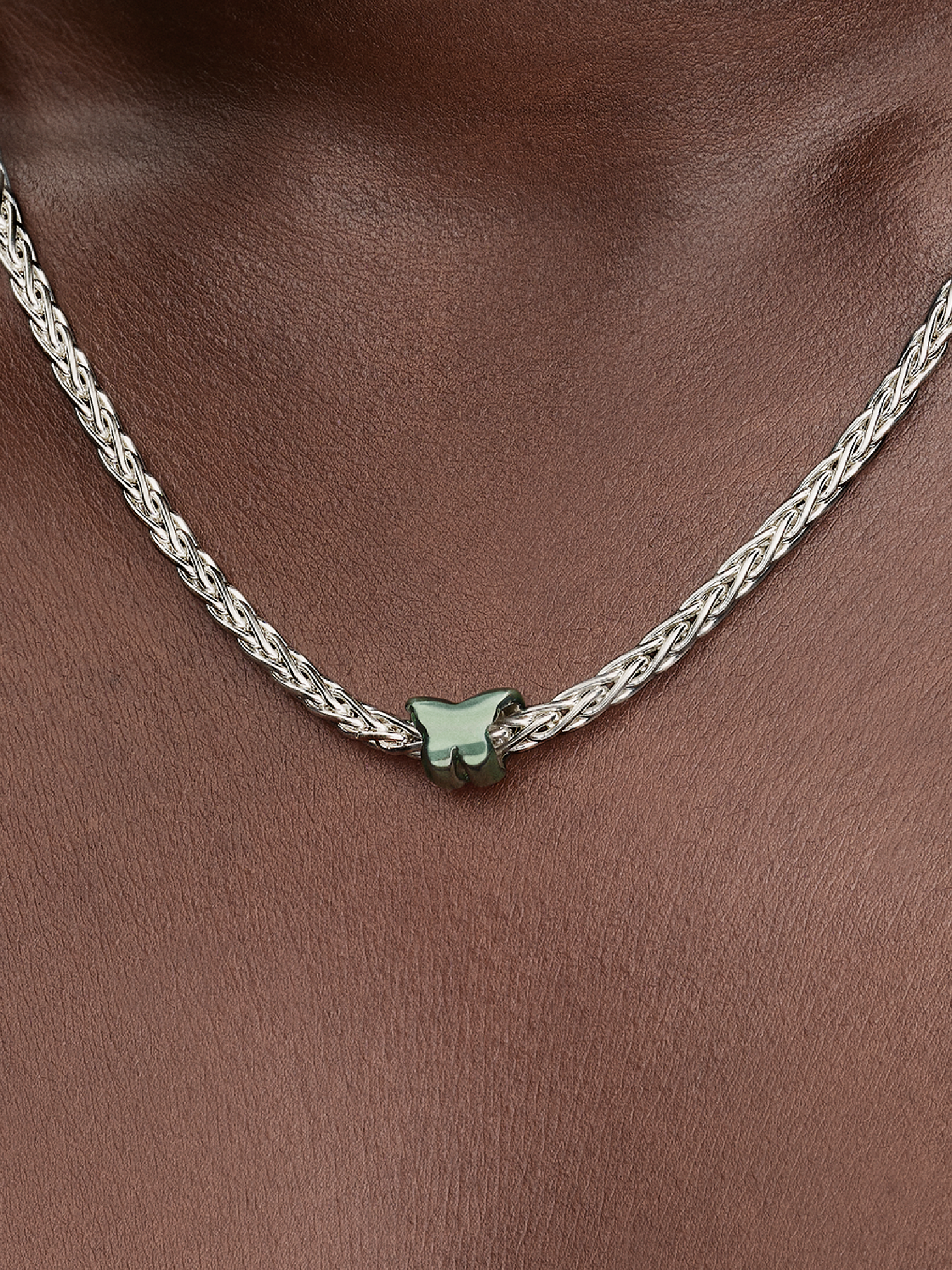 Mini charm Papillon vert