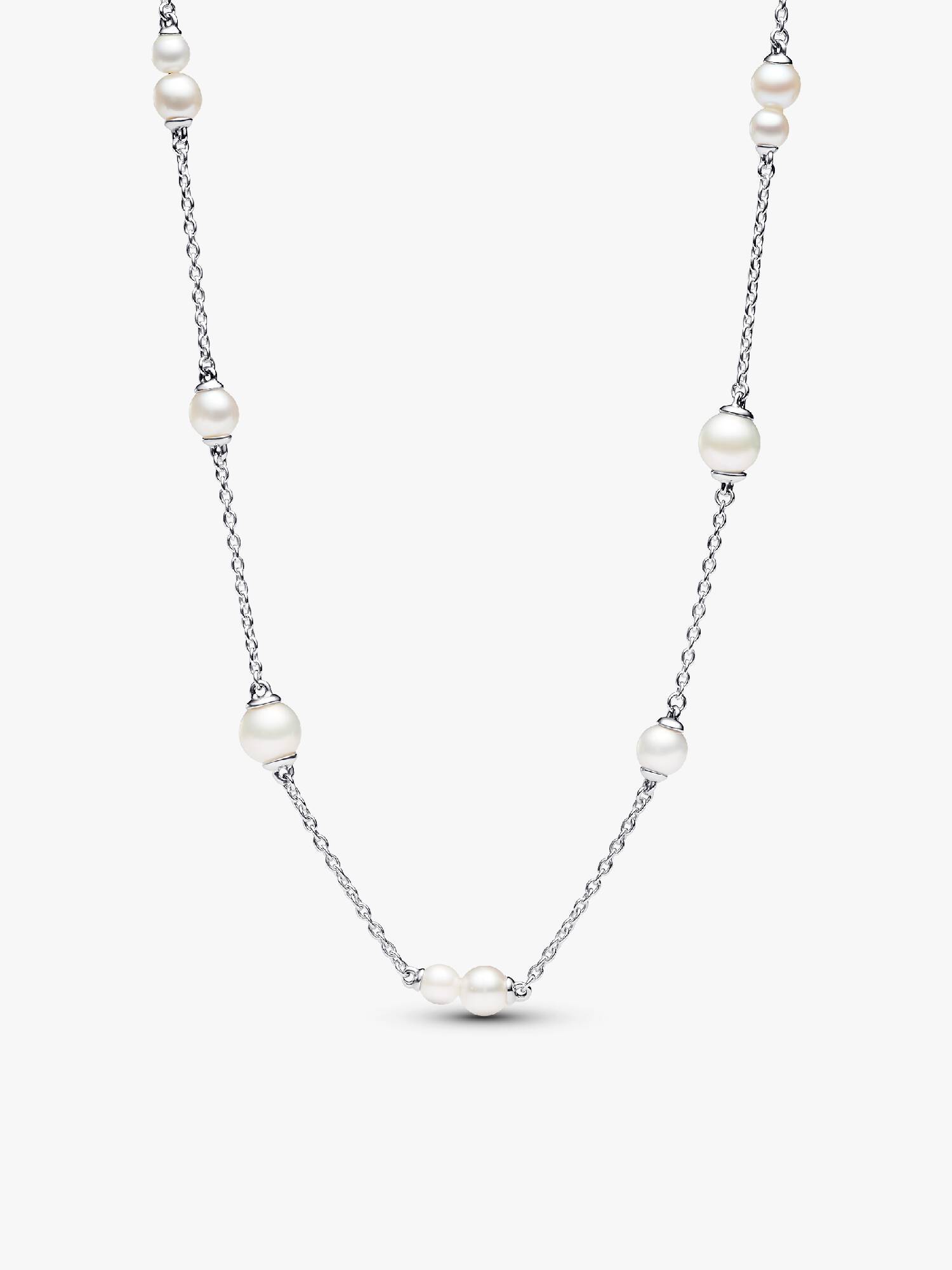 FINAL SALE - Treated Freshwater Cultured Pearl Station Chain Necklace