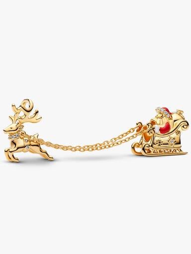 Charm double Traîneau du Père Noël