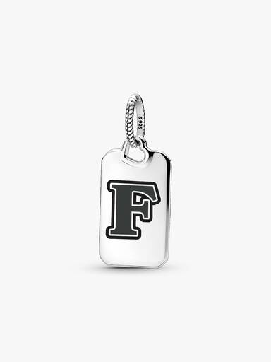 Letter F Rectangle Pendant